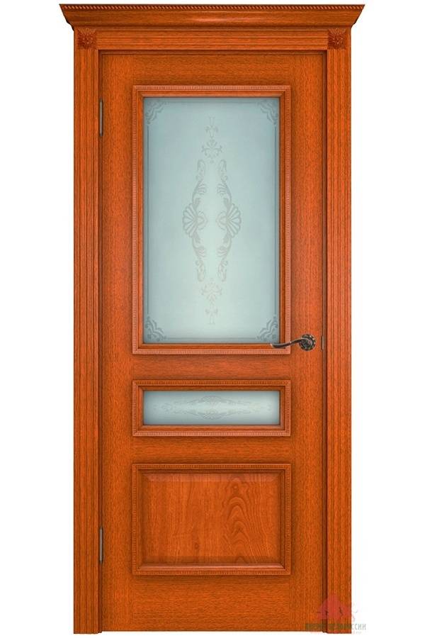 Межкомнатная дверь Вена орех-коньяк ПО - Интернет магазин Двери Тут